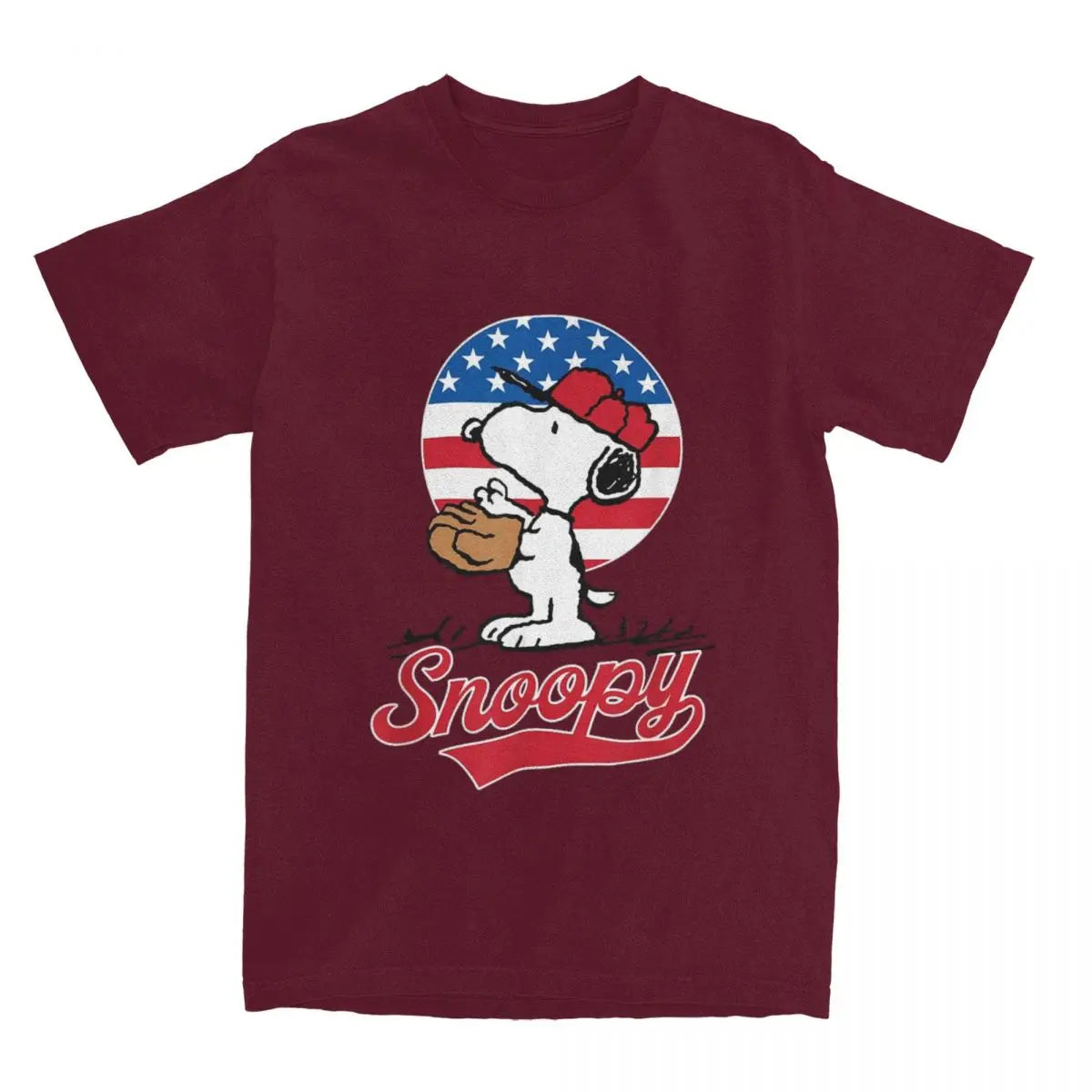 Peanuts Snoopy Americana Baseball T-shirt