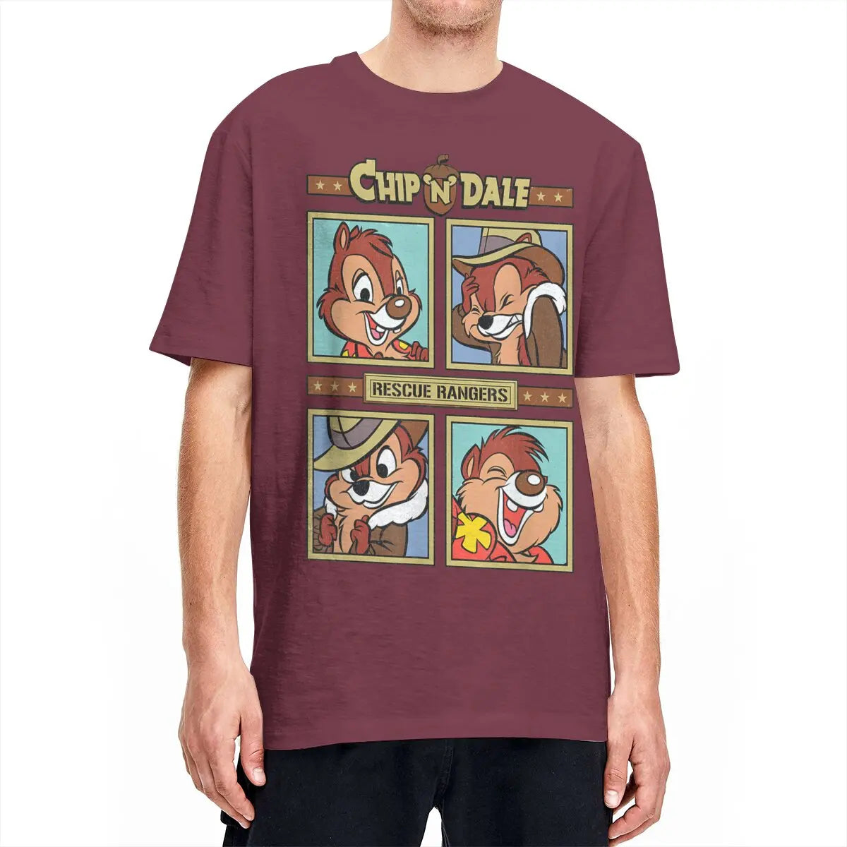 Chip and Dale Rescue Rangers Cartoon T-shirt