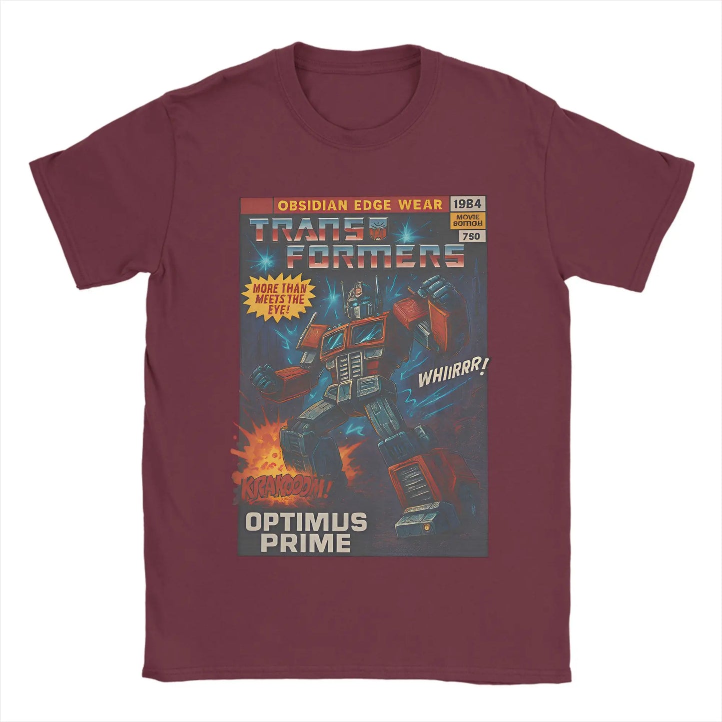 Optimus Prime Transformers Comic Book Style T-shirt